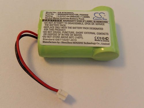 Vezetékes telefon akku FG0502, NR800D01H3C120 - 500 mAh 3,6 V NiMH