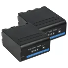 Camera 2x Battery replaces Sony NP-F930, NP-F990, NP-F970, NP-F960, NP-F950 - 10400 mAh 7.4 V Li-Ion