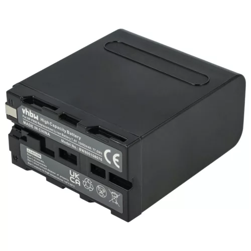 Camera 2x Battery replaces Sony NP-F930, NP-F990, NP-F970, NP-F960, NP-F950 - 10400 mAh 7.4 V Li-Ion
