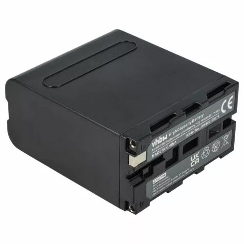 Camera 3x Battery replaces Sony NP-F930, NP-F990, NP-F970, NP-F960, NP-F950 - 10400 mAh 7.4 V Li-Ion