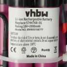 VHBW Rasenmäherakku Gardena R40Li / Husqvarna Automower / Flymo 1200R - 2000 mAh 18 V Li-Ion - Gartengerät