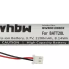 VHBW DAB Radio Battery for BATT20L - 2200 mAh 3.7 V Li-Ion
