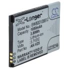 VHBW Mobile Phone Battery for AK-V25 - 1050 mAh 3.7 V Li-Ion - Smartphone Battery