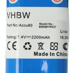   VHBW Lawn Mower Battery 8802-00.640.00, Accu80 - 2200mAh 7.2V Li-Ion