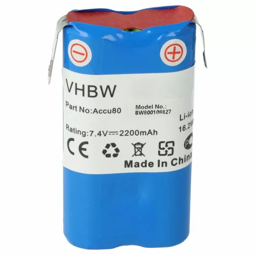 VHBW Lawn Mower Battery 8802-00.640.00, Accu80 - 2200mAh 7.2V Li-Ion