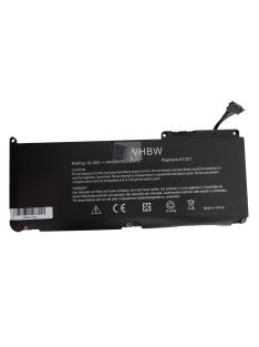   Notebook akkumulátor  Apple 020-6582-A, 020-6580-A, 020-6809-A - 4400 mAh 10,95 V Li-polimer, fekete