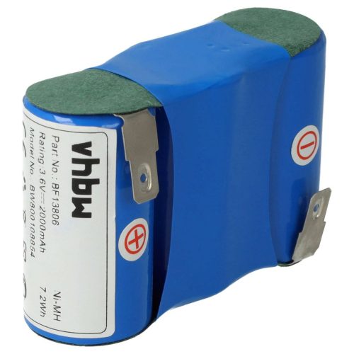 VHBW Lawn Mower Battery for Wolf BS45 - 2000 mAh 3.6 V NiMH