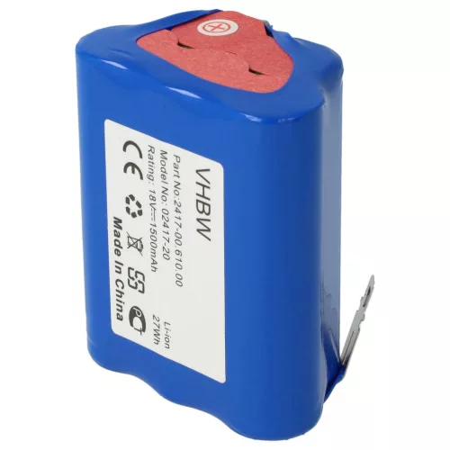 VHBW Gardena 2417-00.610.00 Lawn Mower Battery - 1500 mAh 18 V Li-Ion