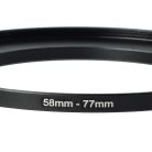VHBW Step-Up Adapter Gyűrű 58mm-77mm - Szűrőadapter