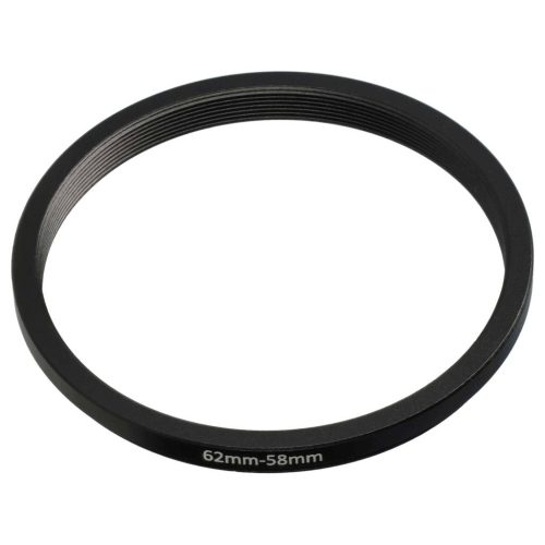 VHBW 62 mm-ről 58 mm-re gyűrűs adapter, fém