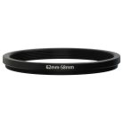 VHBW 62 mm-ről 58 mm-re gyűrűs adapter, fém