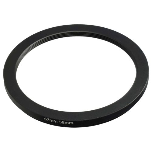 VHBW Step Ring Adapter 67mm-58mm for Camera Lenses