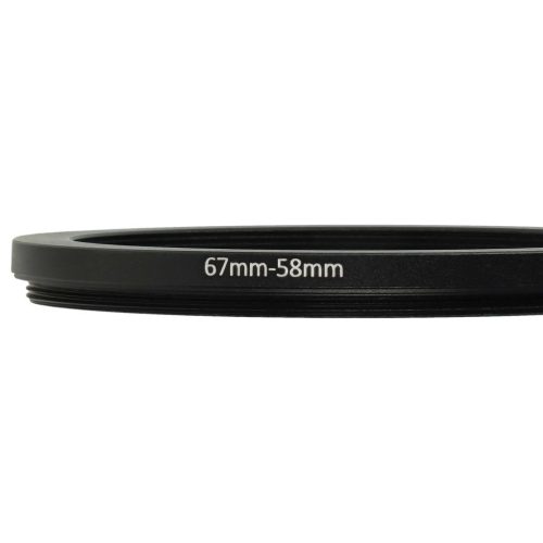 VHBW Step Ring Adapter 67mm-58mm for Camera Lenses