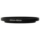 VHBW 43mm-49mm Step-Up Gyűrűs Adapter - Szűrőadapter