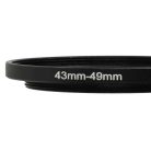 VHBW 43mm-49mm Step-Up Gyűrűs Adapter - Szűrőadapter