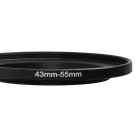 VHBW 43mm-55mm Step-Up Gyűrűs Adapter - Szűrőadapter