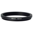 VHBW 46 mm to 43 mm Step-Down Ring Adapter for Camera Lens, Metal