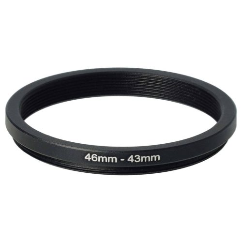 VHBW 46 mm to 43 mm Step-Down Ring Adapter for Camera Lens, Metal