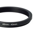 VHBW 46 mm to 43 mm Step-Down Ring Adapter for Camera Lens, Metal