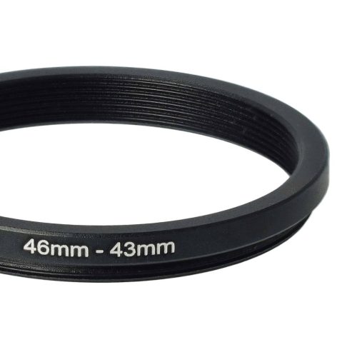 VHBW 46 mm to 43 mm Step-Down Ring Adapter for Camera Lens, Metal