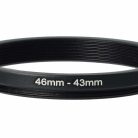 VHBW 46 mm to 43 mm Step-Down Ring Adapter for Camera Lens, Metal