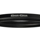 VHBW Step Ring Adapter 49 mm - 43 mm, Metal