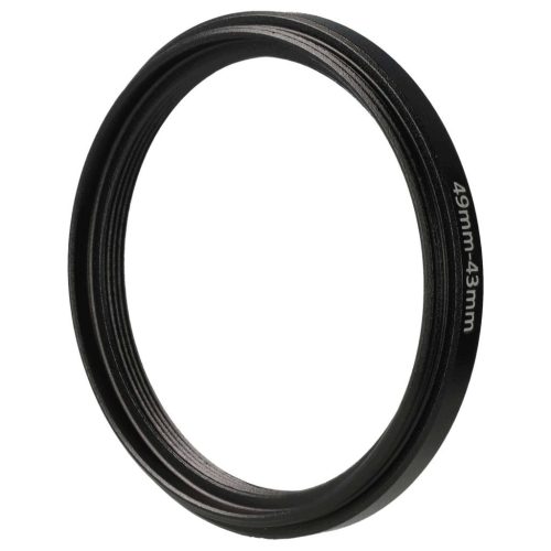 VHBW Step Ring Adapter 49 mm - 43 mm, Metal