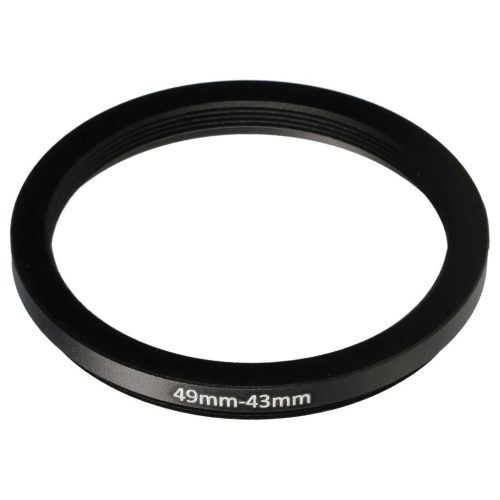VHBW Step Ring Adapter 49 mm - 43 mm, Metal