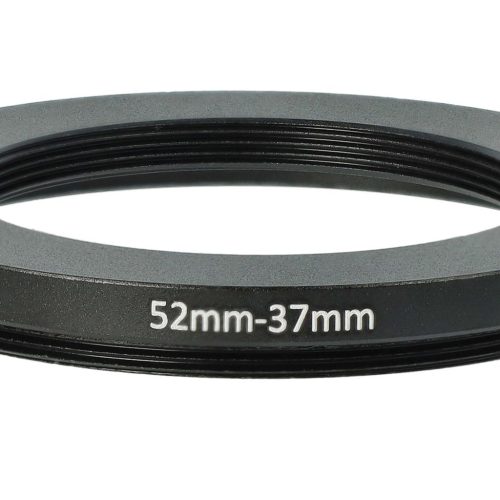 52 mm-től 37 mm-ig Gyűrűs Adapter, Kameralencséhez, Fém