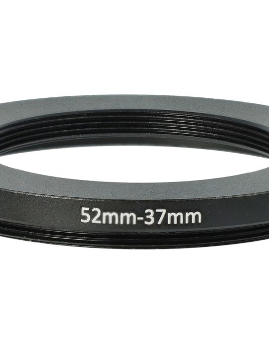 52 mm-től 37 mm-ig Gyűrűs Adapter, Kameralencséhez, Fém