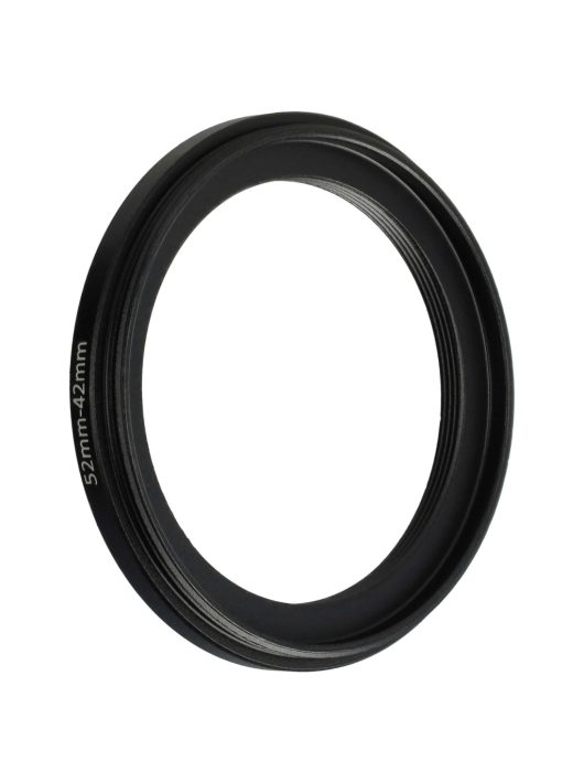 52mm - 42mm Leléptető Gyűrűs Adapter, Kameralencséhez, Fém