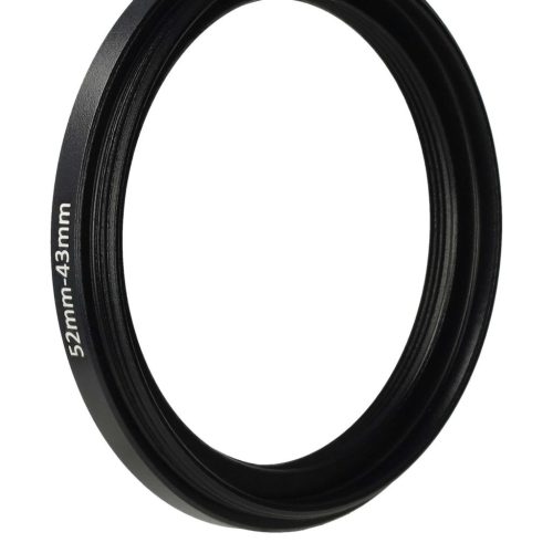 Leléptető gyűrűs adapter 52 mm - 43 mm, fém