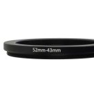 VHBW Step-Down Ring Adapter 52 mm - 43 mm, Metal