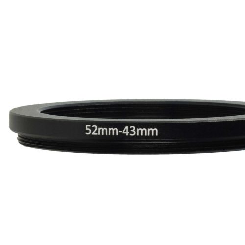 VHBW Step-Down Ring Adapter 52 mm - 43 mm, Metal