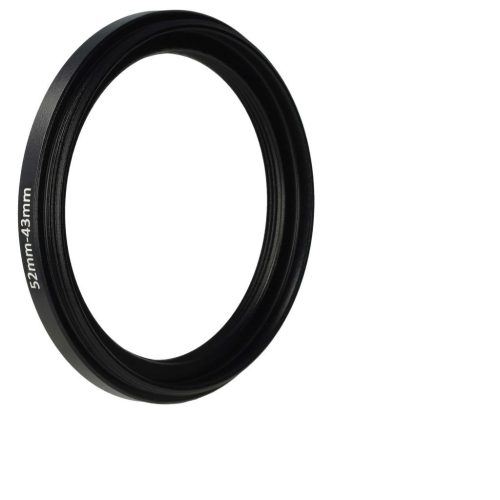 VHBW Step-Down Ring Adapter 52 mm - 43 mm, Metal
