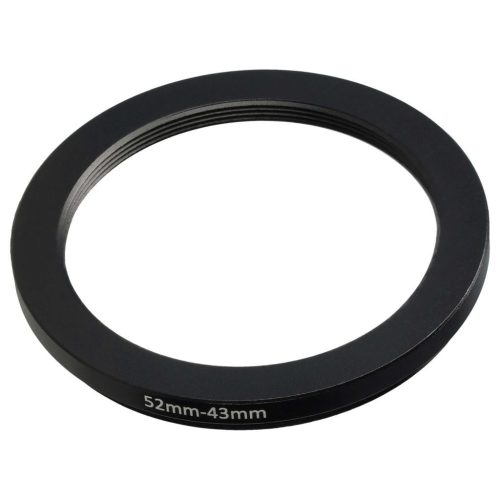 VHBW Step-Down Ring Adapter 52 mm - 43 mm, Metal