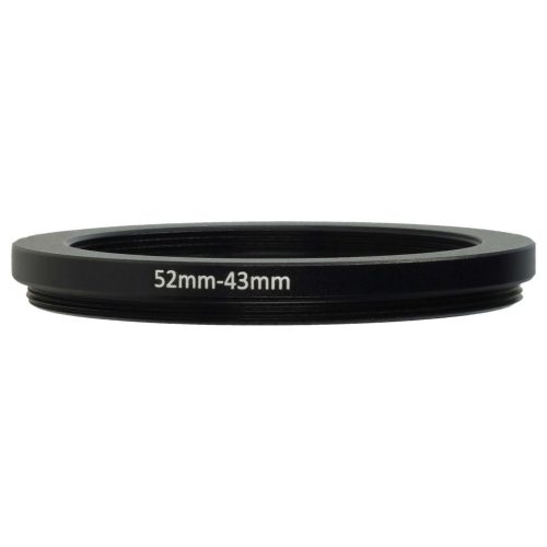 VHBW Step-Down Ring Adapter 52 mm - 43 mm, Metal