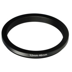 VHBW Step Ring Adapter 52 mm - 46 mm, Metal