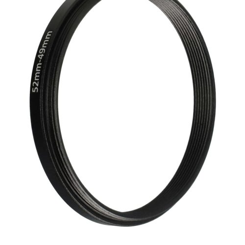 Gyűrűs adapter 52 mm - 49 mm, kameralencséhez, fém