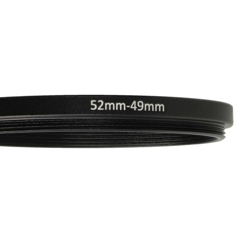 VHBW Step Ring Adapter 52 mm - 49 mm, for Camera Lens, Metal