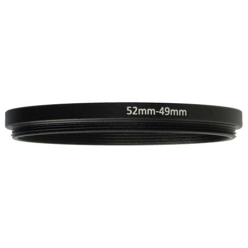 VHBW Step Ring Adapter 52 mm - 49 mm, for Camera Lens, Metal