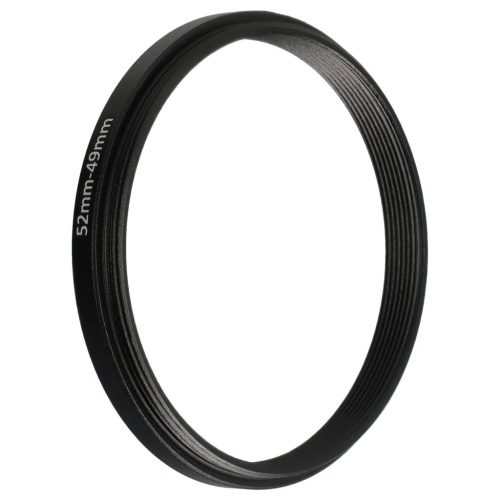 VHBW Step Ring Adapter 52 mm - 49 mm, for Camera Lens, Metal