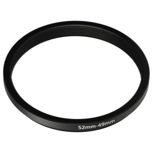 VHBW Step Ring Adapter 52 mm - 49 mm, for Camera Lens, Metal
