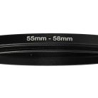 VHBW 55mm-58mm Step-Up Gyűrűs Adapter - Szűrőadapter