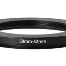 VHBW 58 mm bis 42 mm Ringadapter, Metall