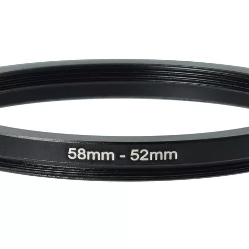 VHBW 58 mm bis 52 mm Ringadapter, Metall