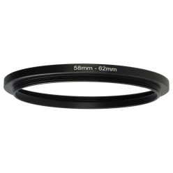 VHBW 58 mm - 62 mm Step-Up Gyűrűs Adapter - Szűrőadapter
