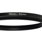 VHBW 58 mm - 62 mm Step-Up Gyűrűs Adapter - Szűrőadapter