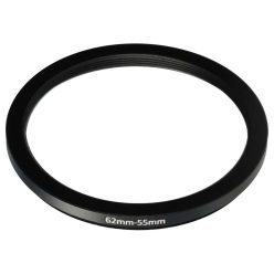 VHBW 62 mm to 55 mm Step-Up Ring Adapter, Metal