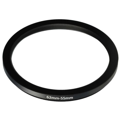 62 mm-től 55 mm-ig Leléptető Gyűrűs Adapter, Fém